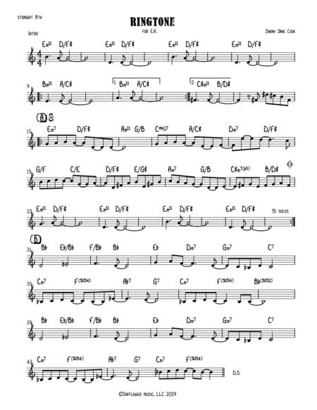 Ringtone Sheet Music