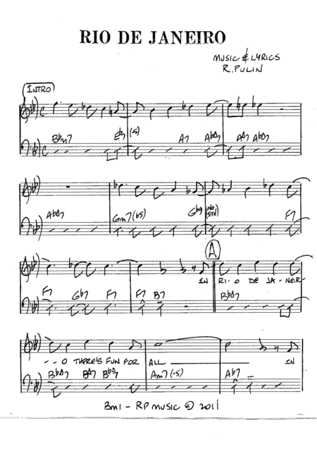 Rio De Janeiro Sheet Music