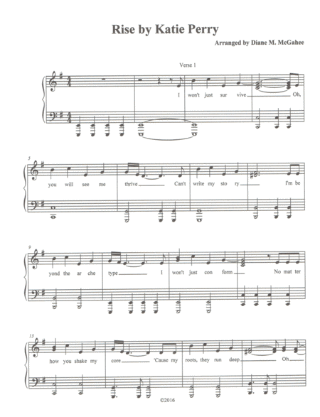 Rise Advanced Level Sheet Music