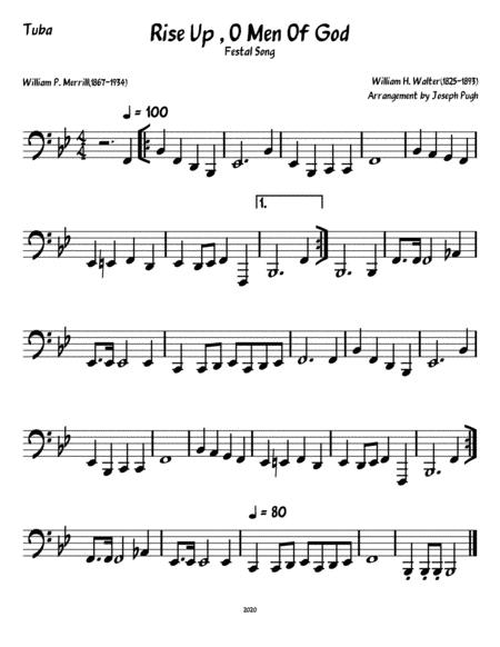 Rise Up O Men Of God Brass Quintet Sheet Music