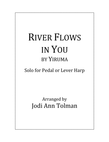 River Flows In You Harp Solo Sheet Music