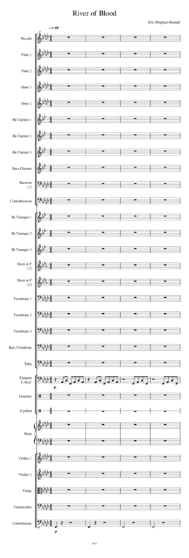 River Of Blood Sheet Music