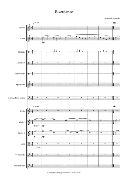 Riverdance Sheet Music