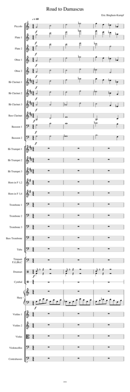 Road To Damascus Sheet Music