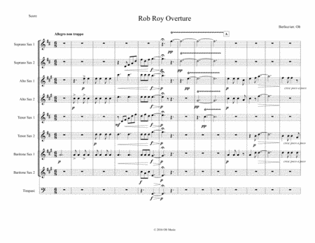 Rob Roy Overture Sheet Music