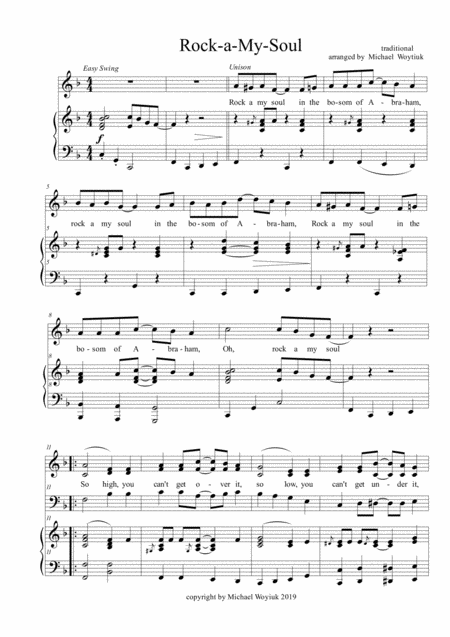 Rock A My Soul Sheet Music