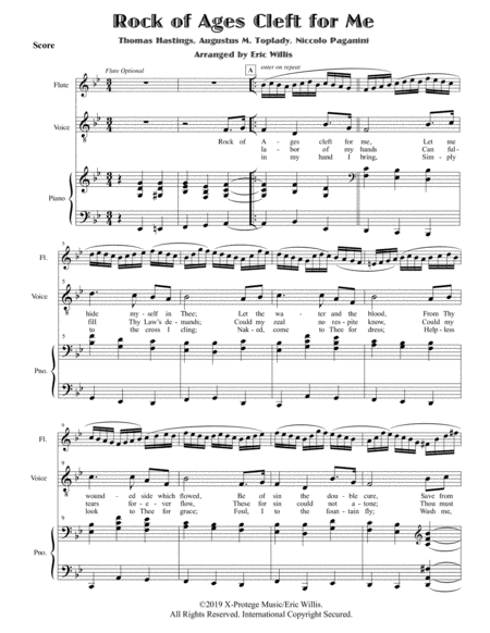 Rock Of Ages Cleft For Me Sheet Music