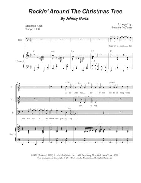 Rockin Around The Christmas Tree Vocal Trio Ttb Sheet Music