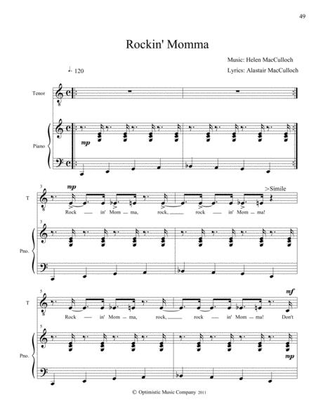 Free Sheet Music Rockin Momma