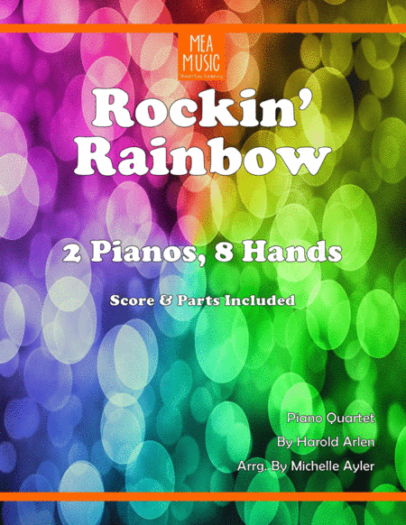 Rockin Rainbow Piano Duo Over The Rainbow From The Wizard Of Oz Sheet Music