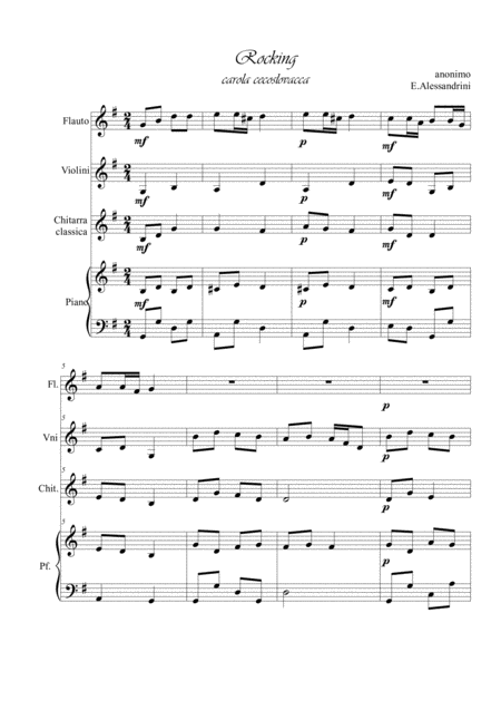 Rocking Quartet Sheet Music