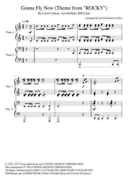 Rocky Theme 2 Pianos Sheet Music