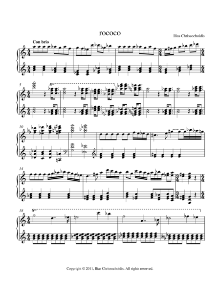 Rococo Sheet Music