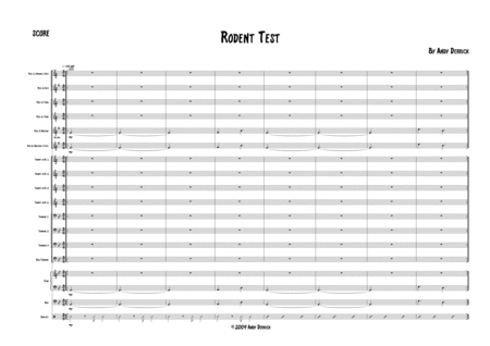 Rodent Test For Big Band Sheet Music