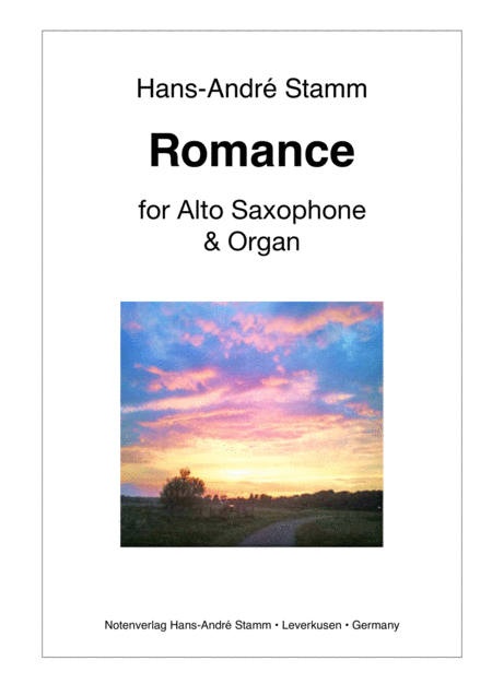 Romance For Alto Saxophone And Organ Sheet Music