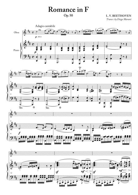 Free Sheet Music Romance In F For Oboe And Piano