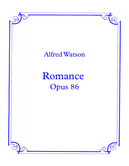 Romance Opus 86 Sheet Music