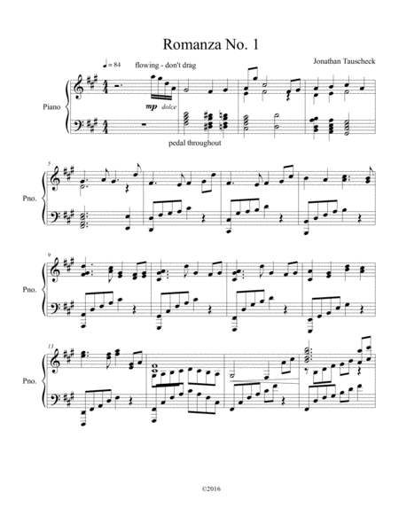 Free Sheet Music Romanza No 1