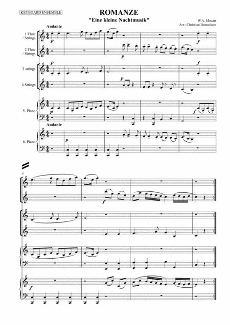 Romanze From Eine Kleine Nachtmusik Sheet Music