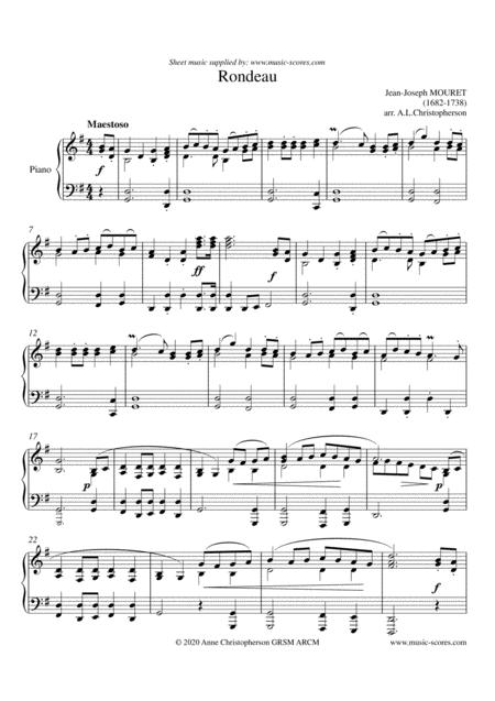 Rondeau Bridal Fanfare Piano In Gma Sheet Music