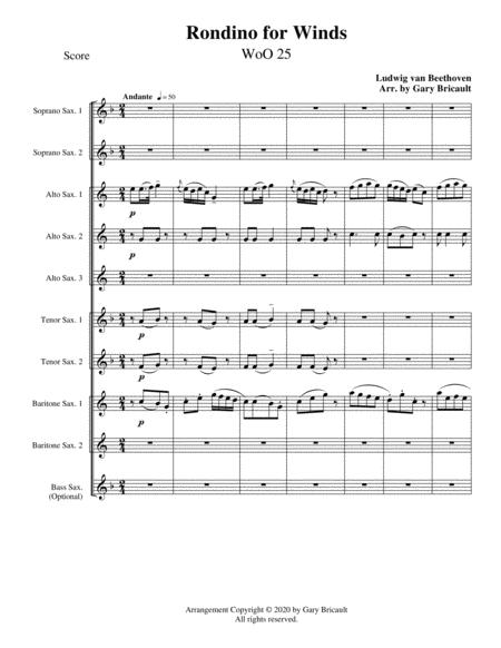 Rondino For Winds Sheet Music