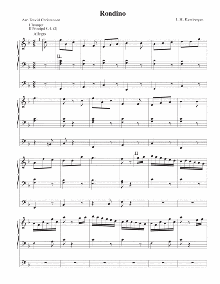 Free Sheet Music Rondino