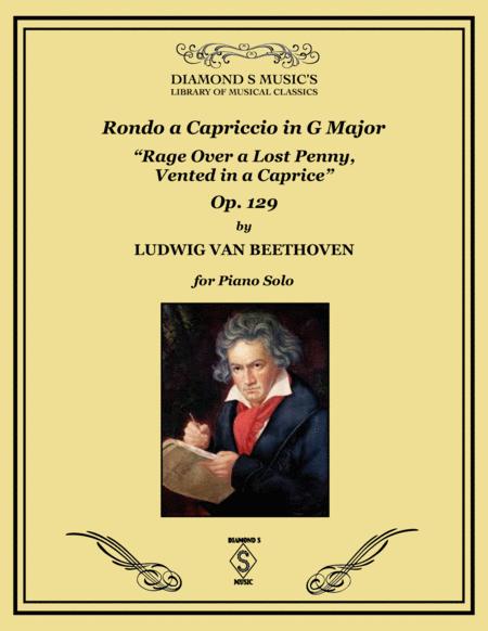 Rondo A Capriccio In G Major Op 129 Rage Over A Lost Penny Beethoven Piano Solo Sheet Music