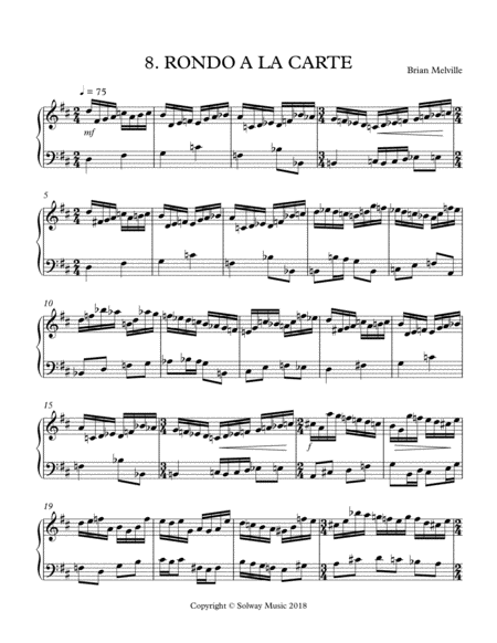 Free Sheet Music Rondo A La Carte