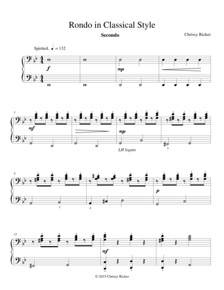 Rondo In Classical Style Sheet Music