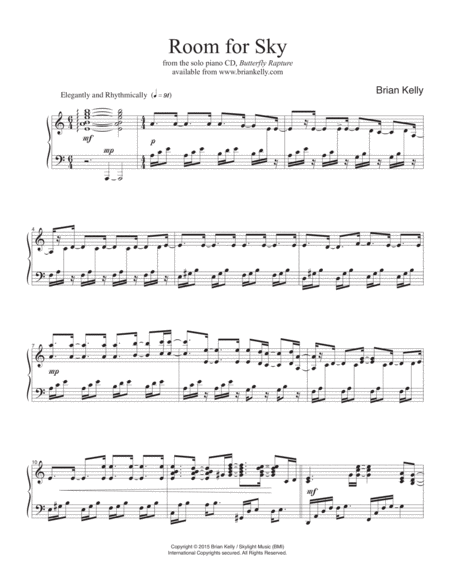 Free Sheet Music Room For Sky