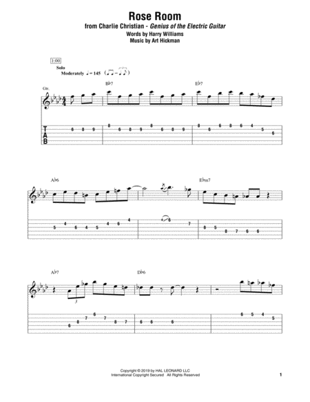 Rose Room Sheet Music