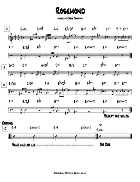 Free Sheet Music Rosemond