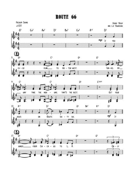 Route 66 Ssaa Sheet Music