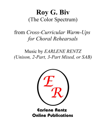 Roy G Biv The Color Spectrum Sheet Music