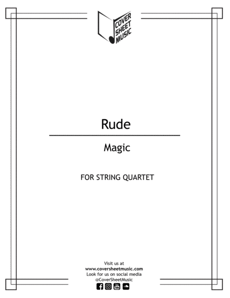 Rude String Quartet Sheet Music