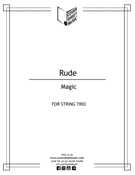 Free Sheet Music Rude String Trio