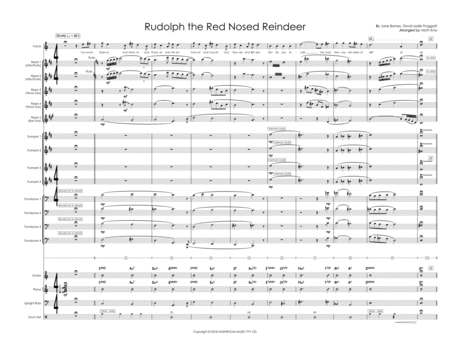 Rudolph The Red Nosed Reindeer Big Band Ft Female Vocal Sheet Music