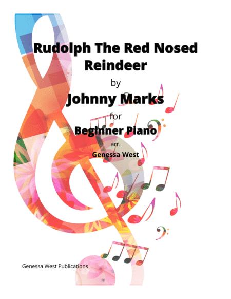 Rudolph The Red Nosed Reindeer For Beginner Piano Sheet Music