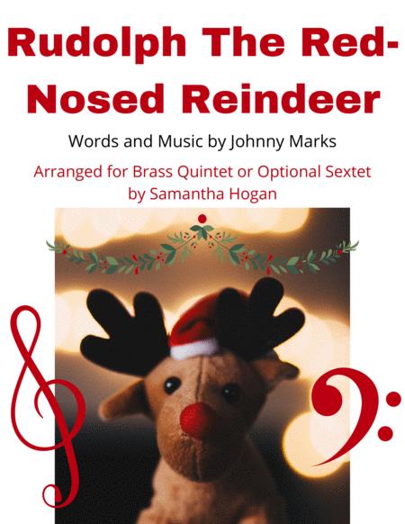 Rudolph The Red Nosed Reindeer For Brass Quintet Or Optional Sextet Sheet Music