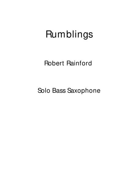 Rumblings Sheet Music