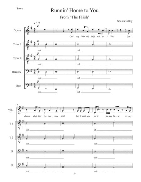 Runnin Home To You Sheet Music