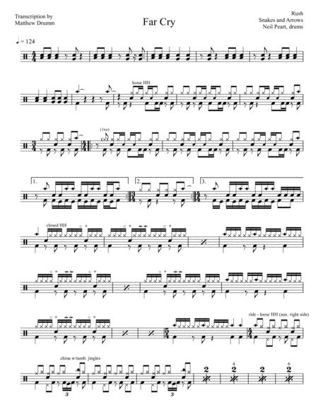 Rush Far Cry Sheet Music