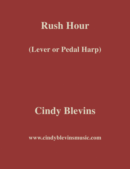 Rush Hour An Original Solo For Lever Or Pedal Harp From My Harp Book Hourglass Sheet Music