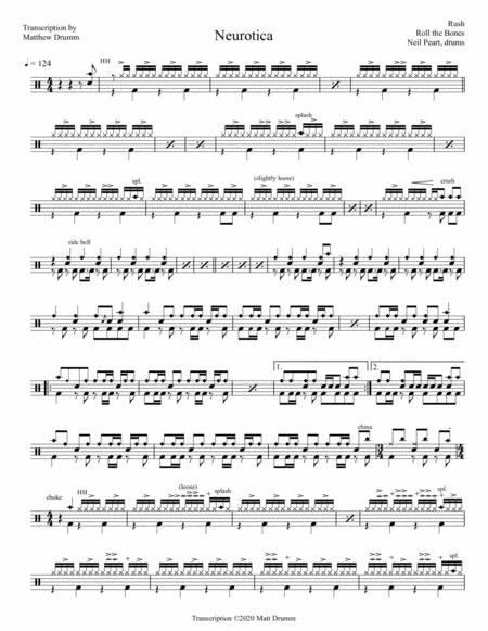 Free Sheet Music Rush Neurotica