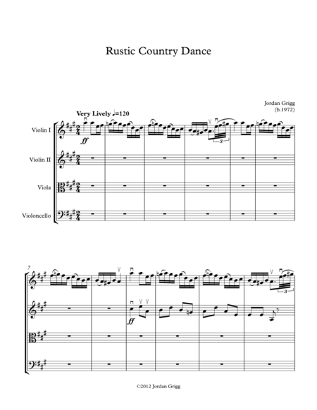 Rustic Country Dance Sheet Music