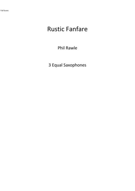 Free Sheet Music Rustic Fanfare