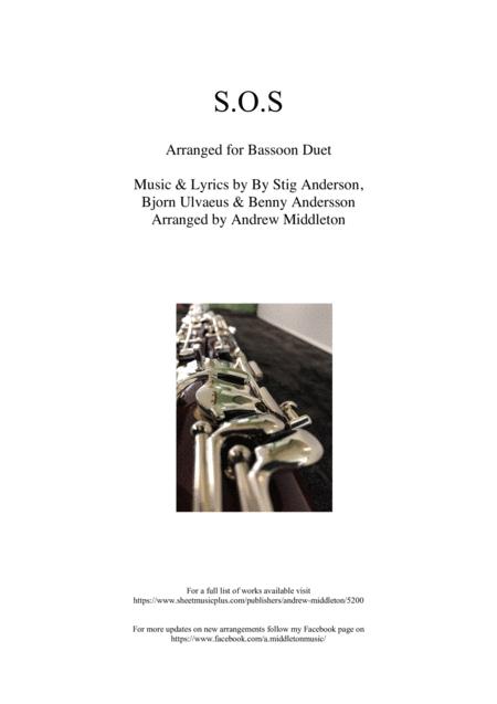 S Os Arranged For Bassoon Duet Sheet Music