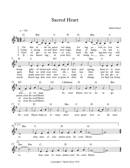 Sacred Heart Sheet Music