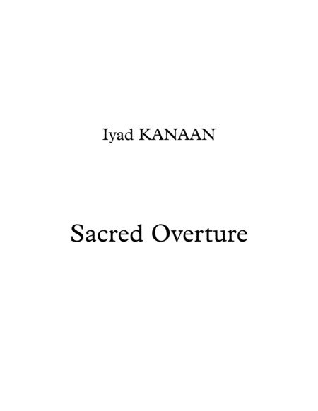 Free Sheet Music Sacred Overture For Piano Quintet