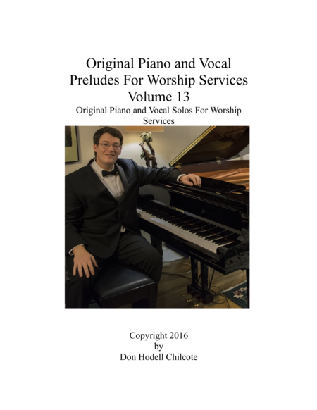 Sacred Piano And Vocal Solos For Worship Services Volume 13 Sheet Music